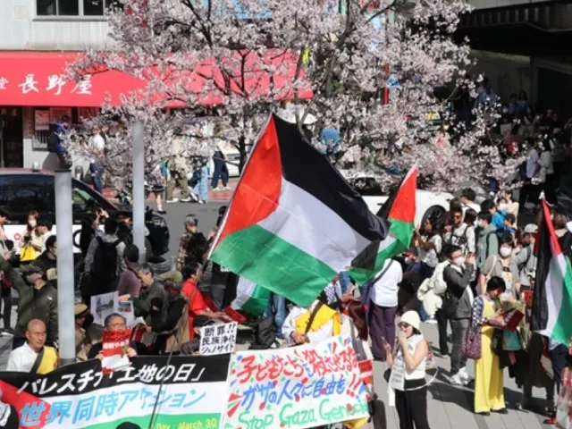 pro palestinian rally in japan condemns gaza attacks pro palestinian rally in japan condemns gaza attacks